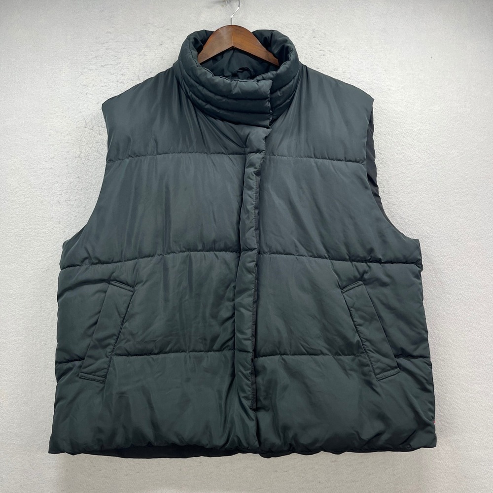 BDG Puffer Vest Men XXL Black Quilted‎ Insulated Padded Sleeveless Jacket Casual